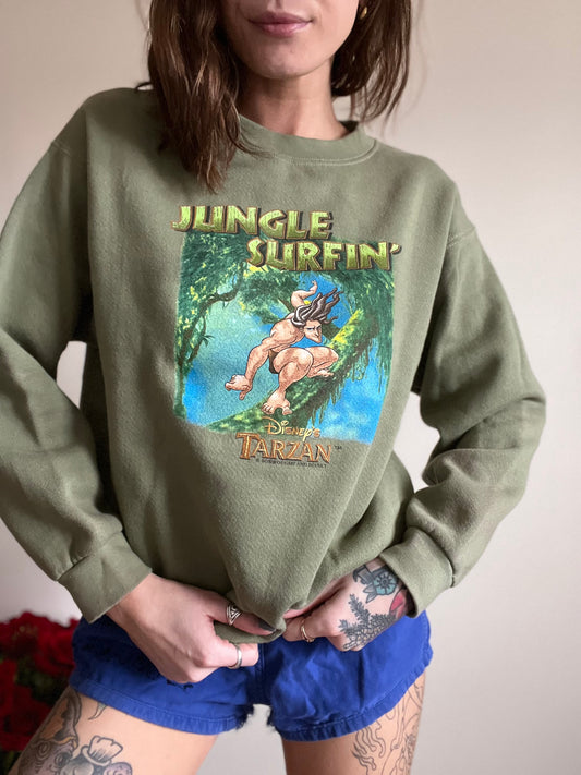 (S) vintage Tarzan crewneck