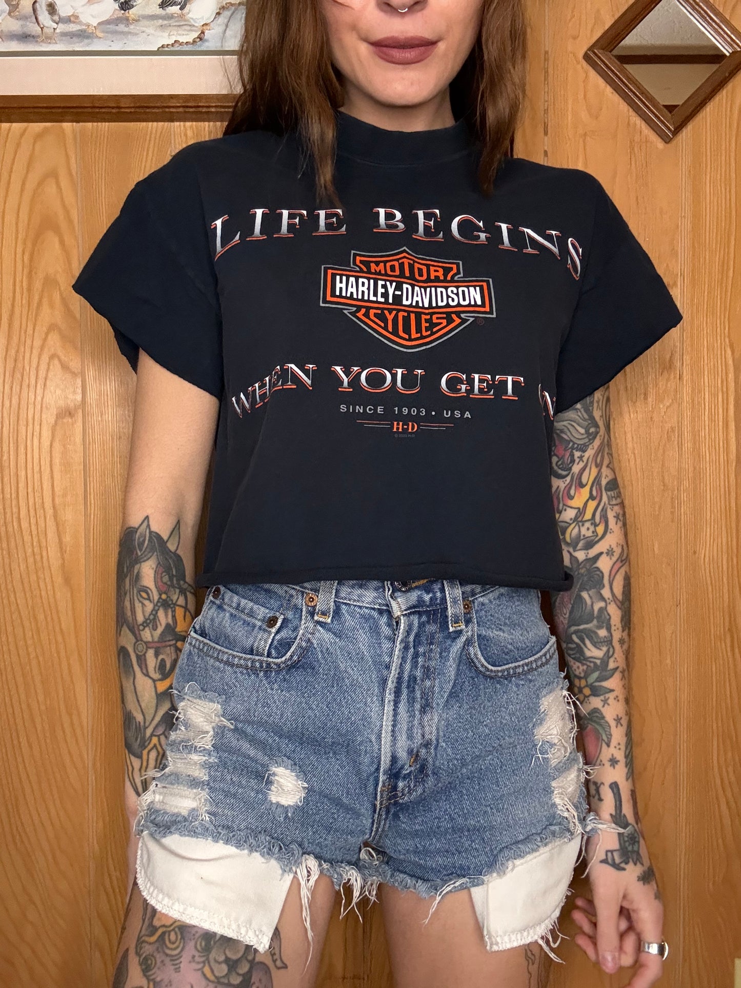 (XS-S) Harley crop top