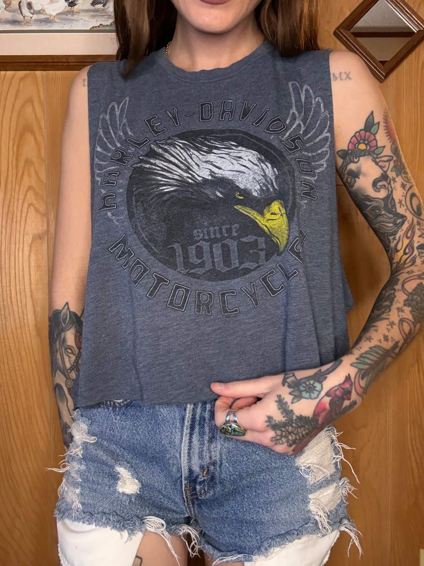 (M-XL) Harley crop top