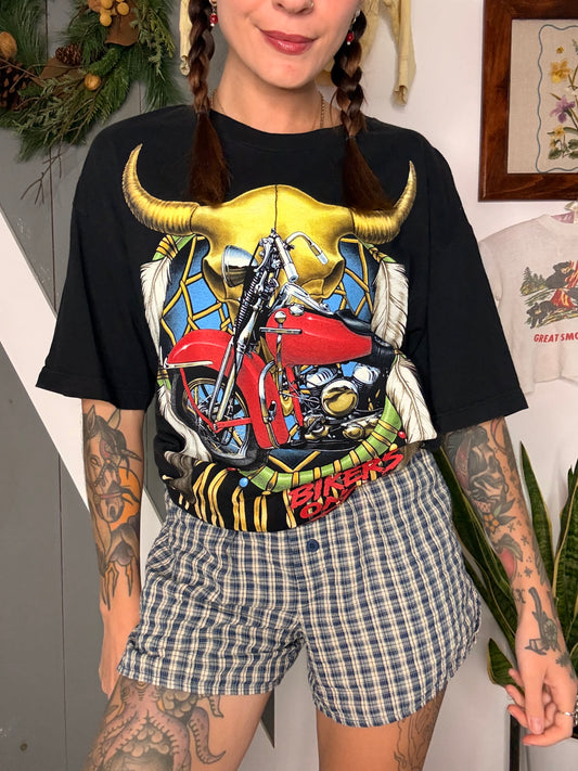 (L) vtg biker tee