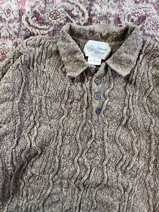 (L) vintage coogi sweater
