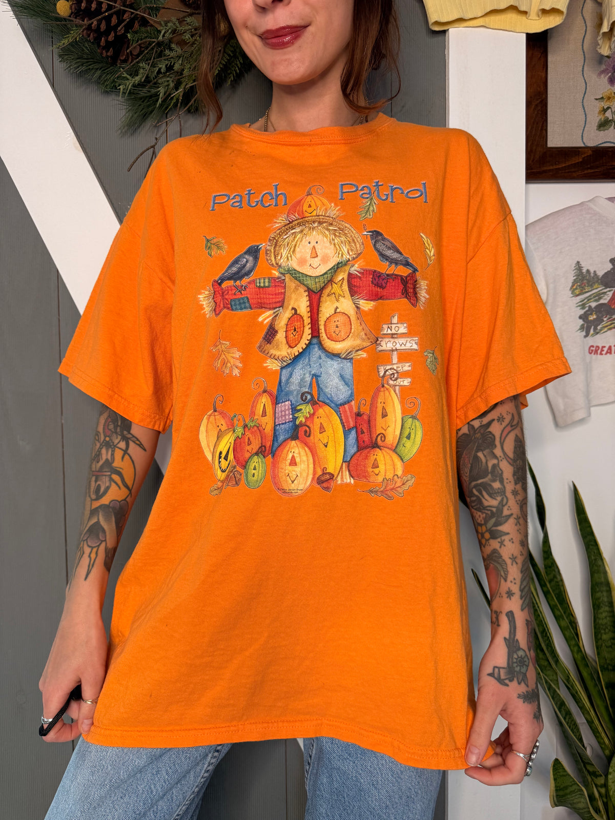 (XL) Vtg fall tee