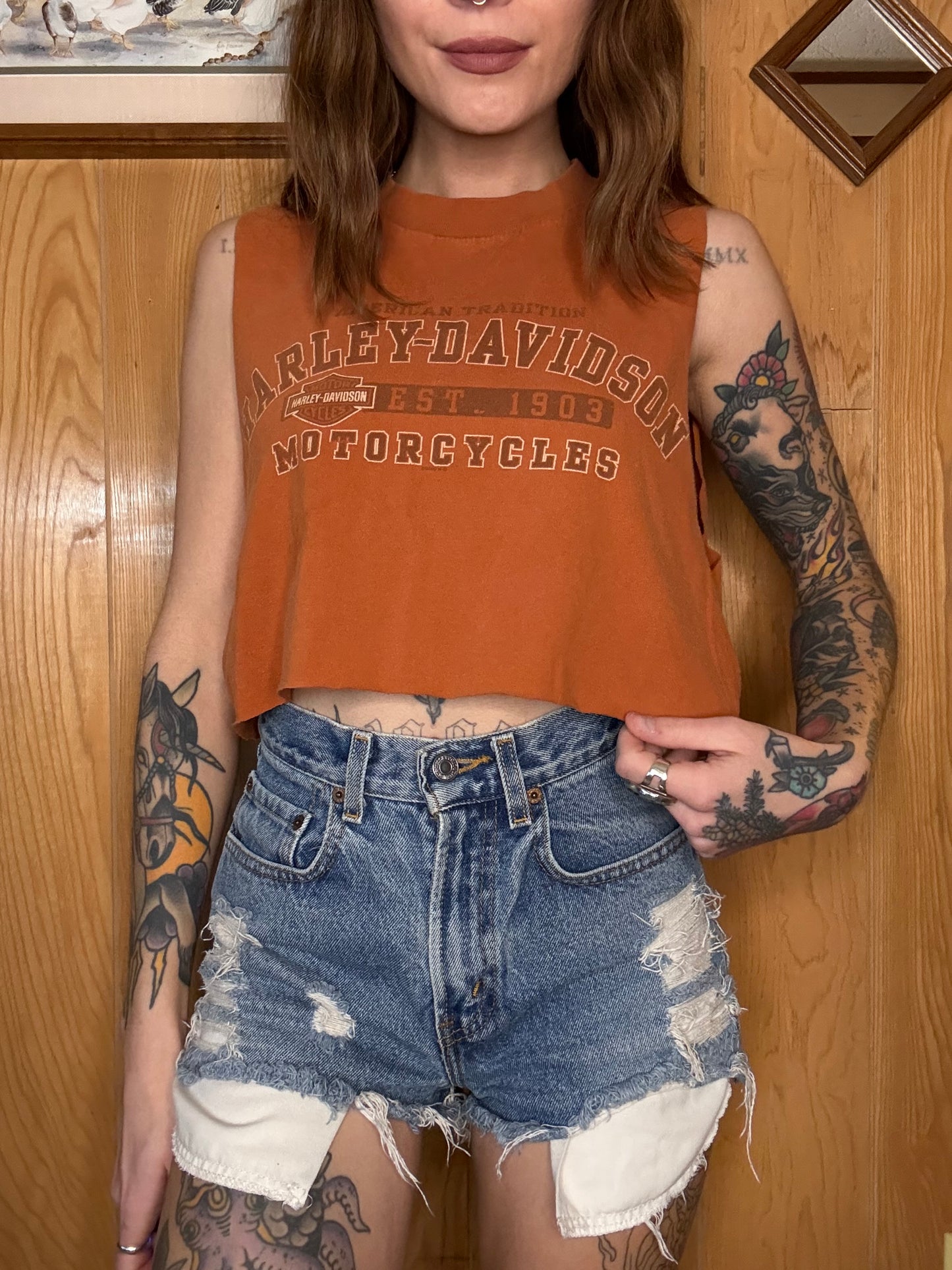 (S-L) Harley crop top