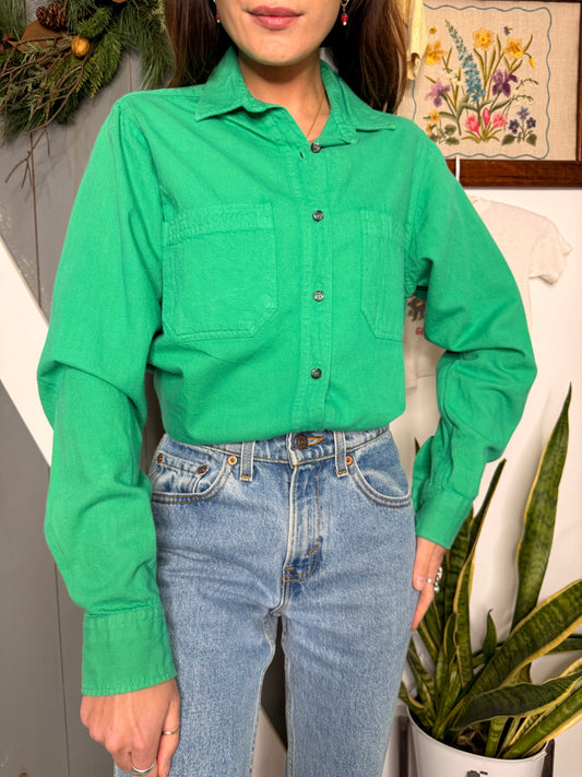 (M) Vtg cotton chambray