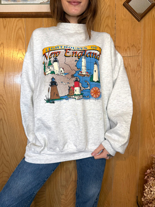 (XL) Vtg New England crewneck