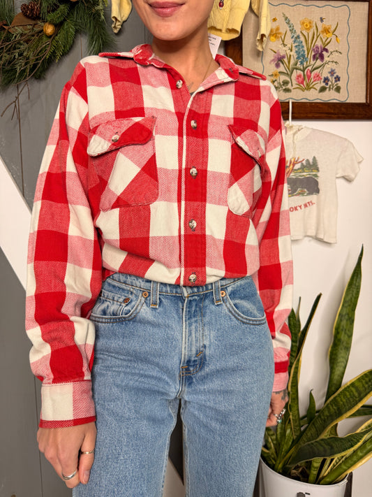 (L) Vtg cotton flannel