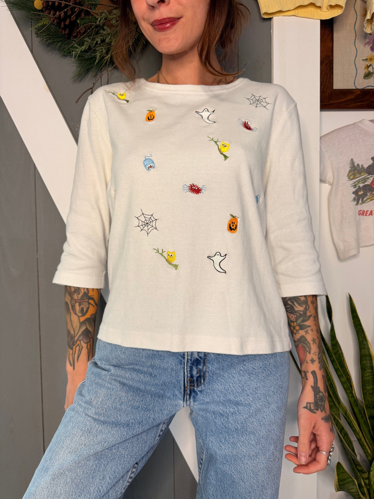(S) Vtg Halloween shirt
