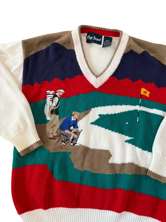 (M) Vintage golf sweater