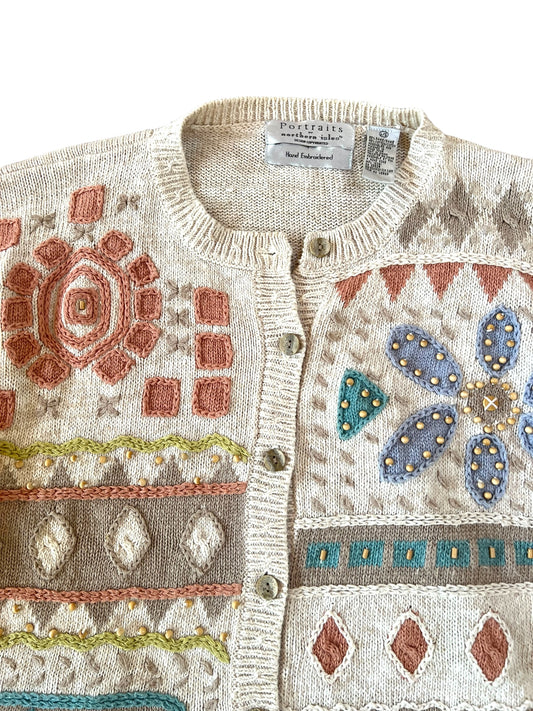(L) vintage knit top