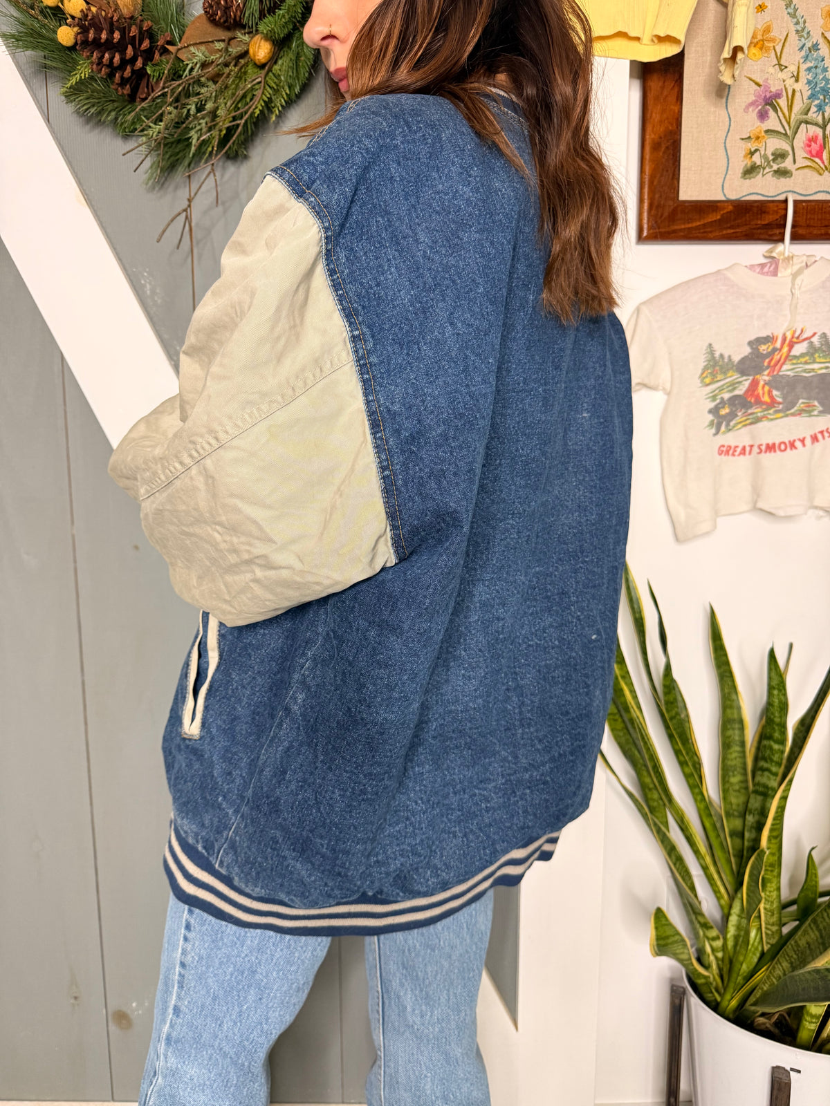(L) Vtg denim jacket