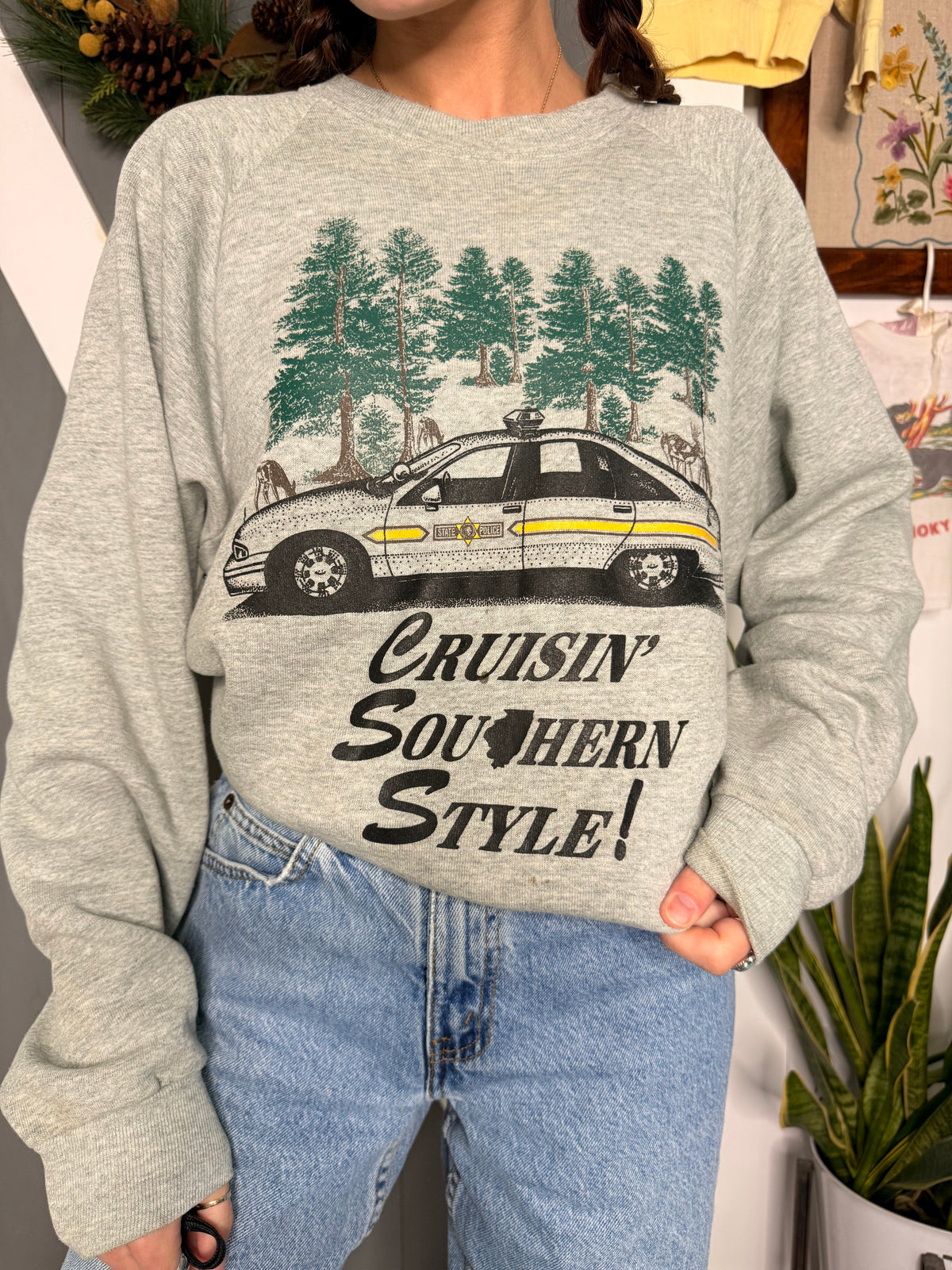 (XL) Vtg southern style crewneck