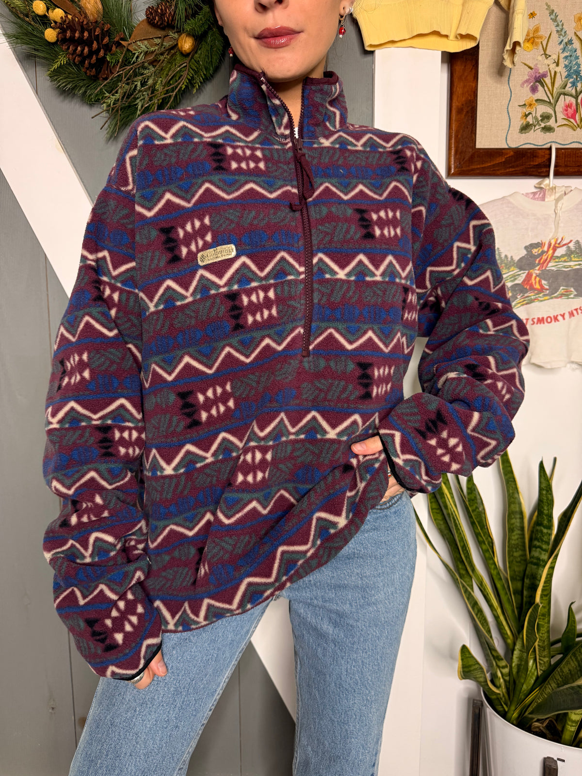 (L) Vtg Columbia fleece