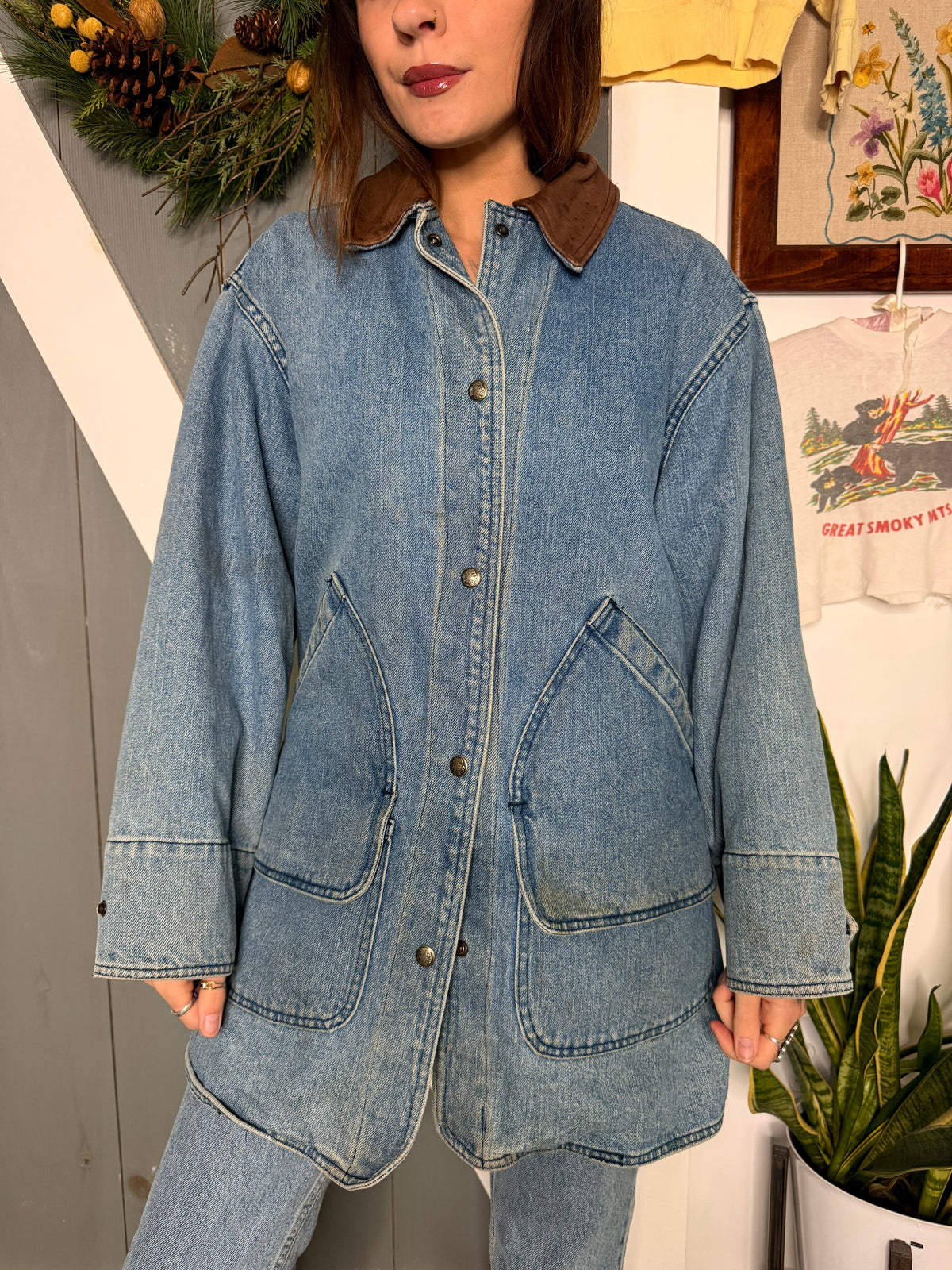 (S) Vtg woolrich chore coat