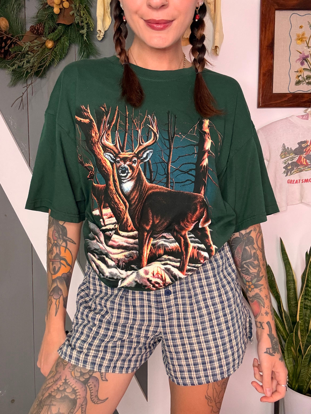 (XL) vtg deer tee