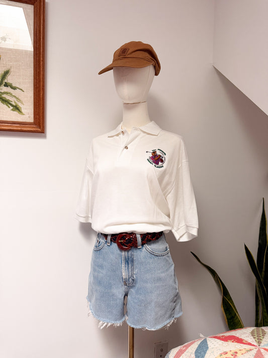 (M) Vtg Camel polo tee