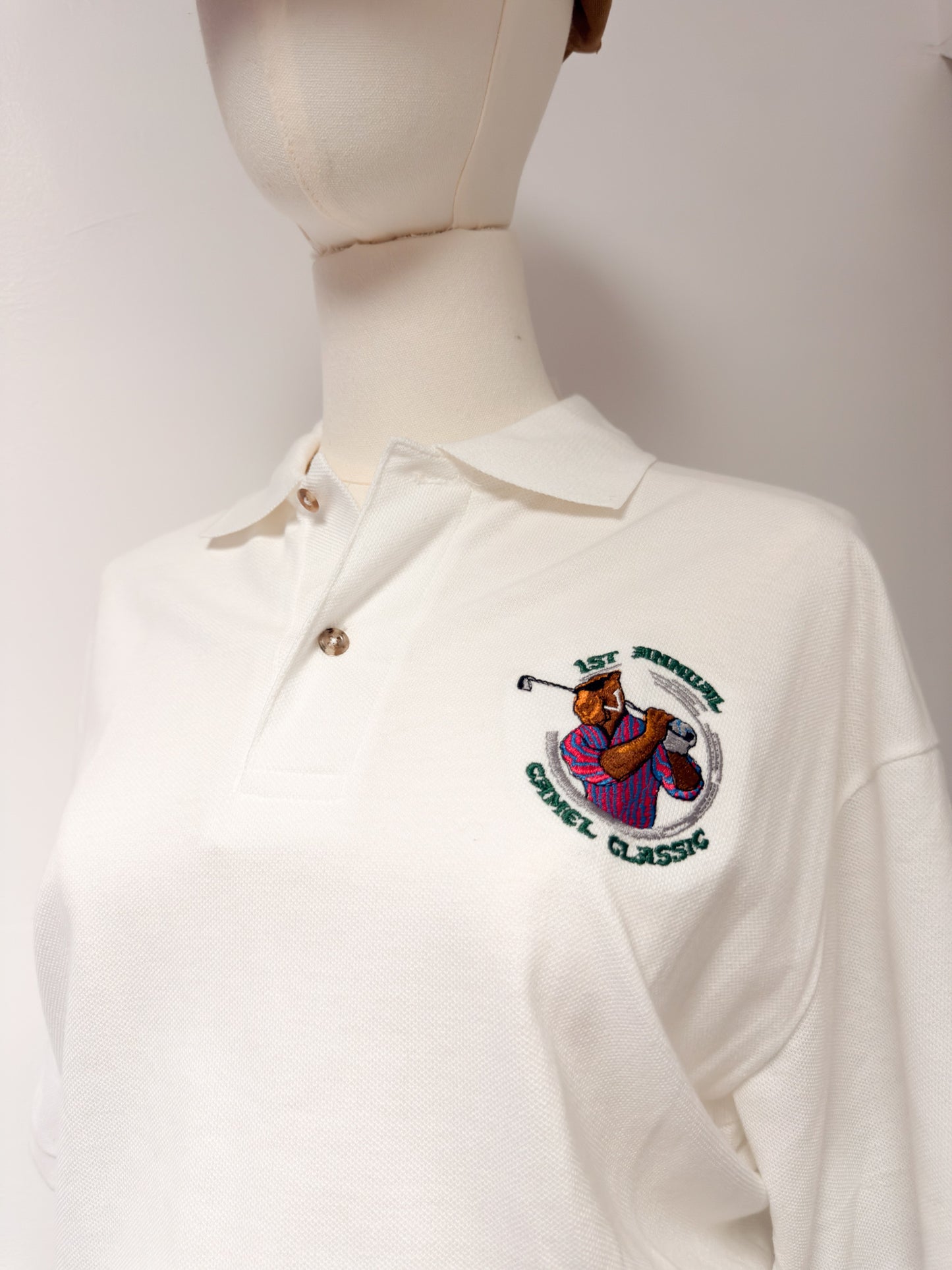 (M) Vtg Camel polo tee