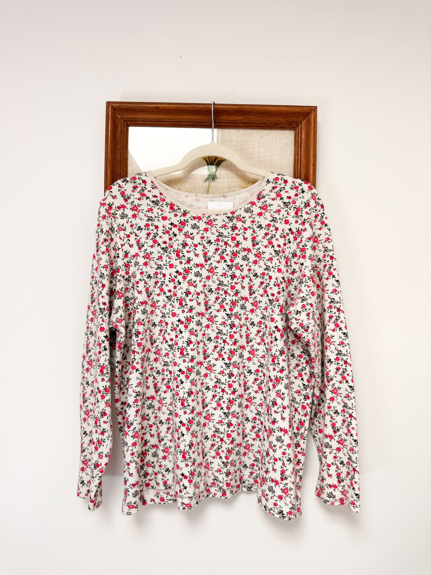 (L) Vtg floral long sleeve