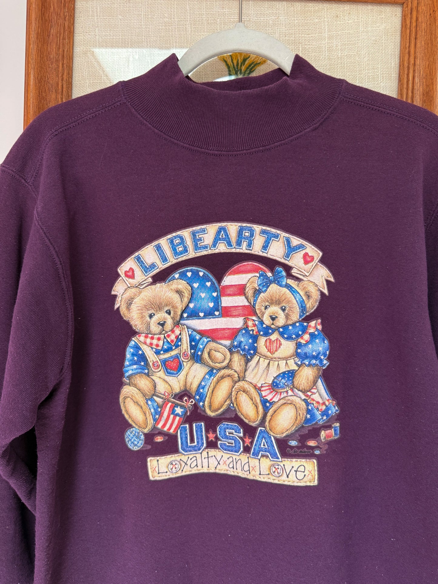 (M) Vtg Patriotic crewneck