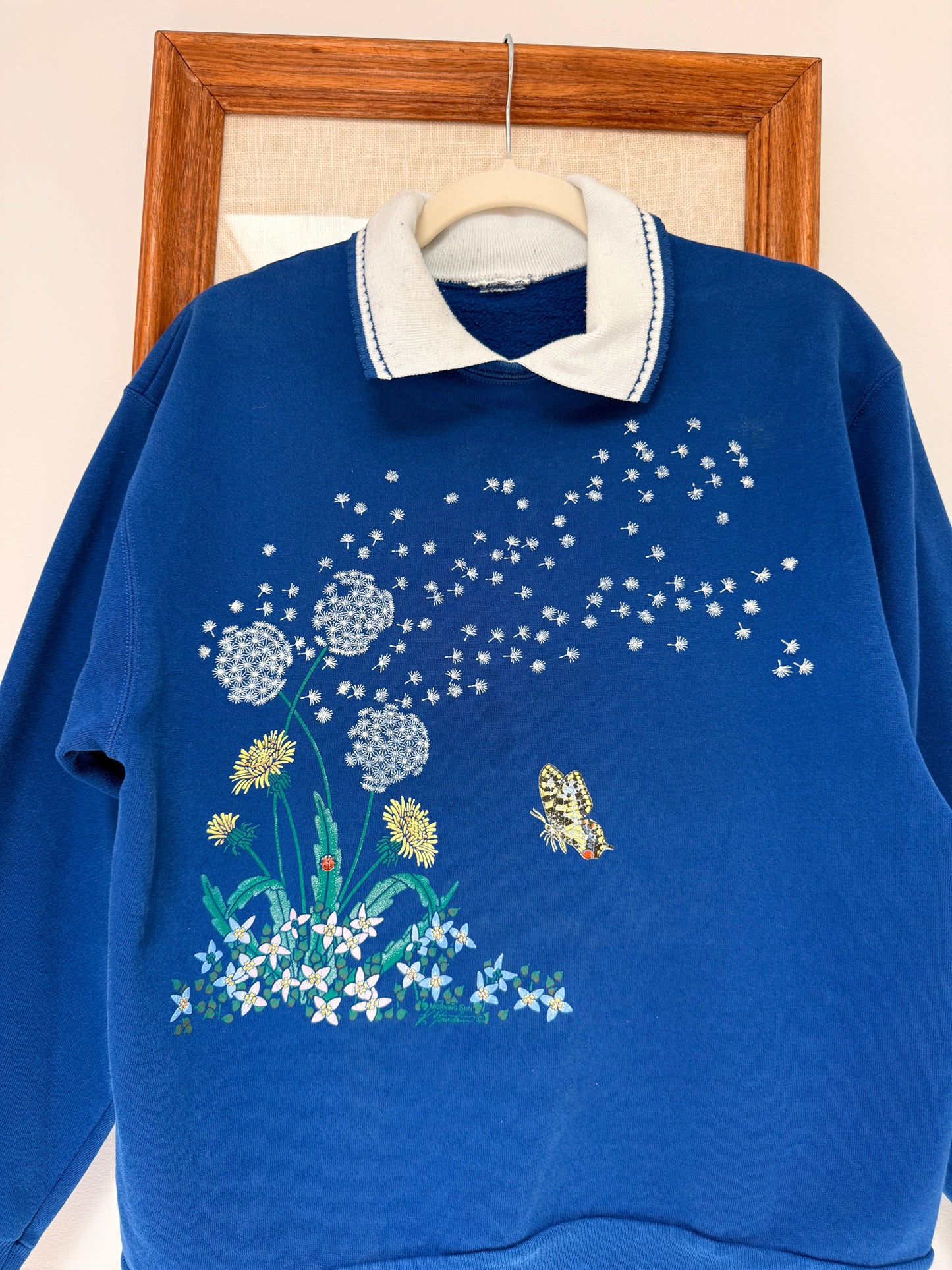 (M) Vtg dandelion crewneck