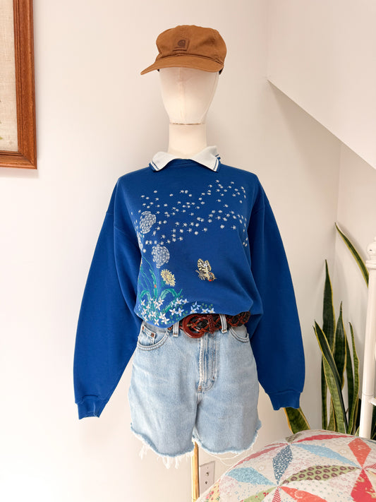 (M) Vtg dandelion crewneck