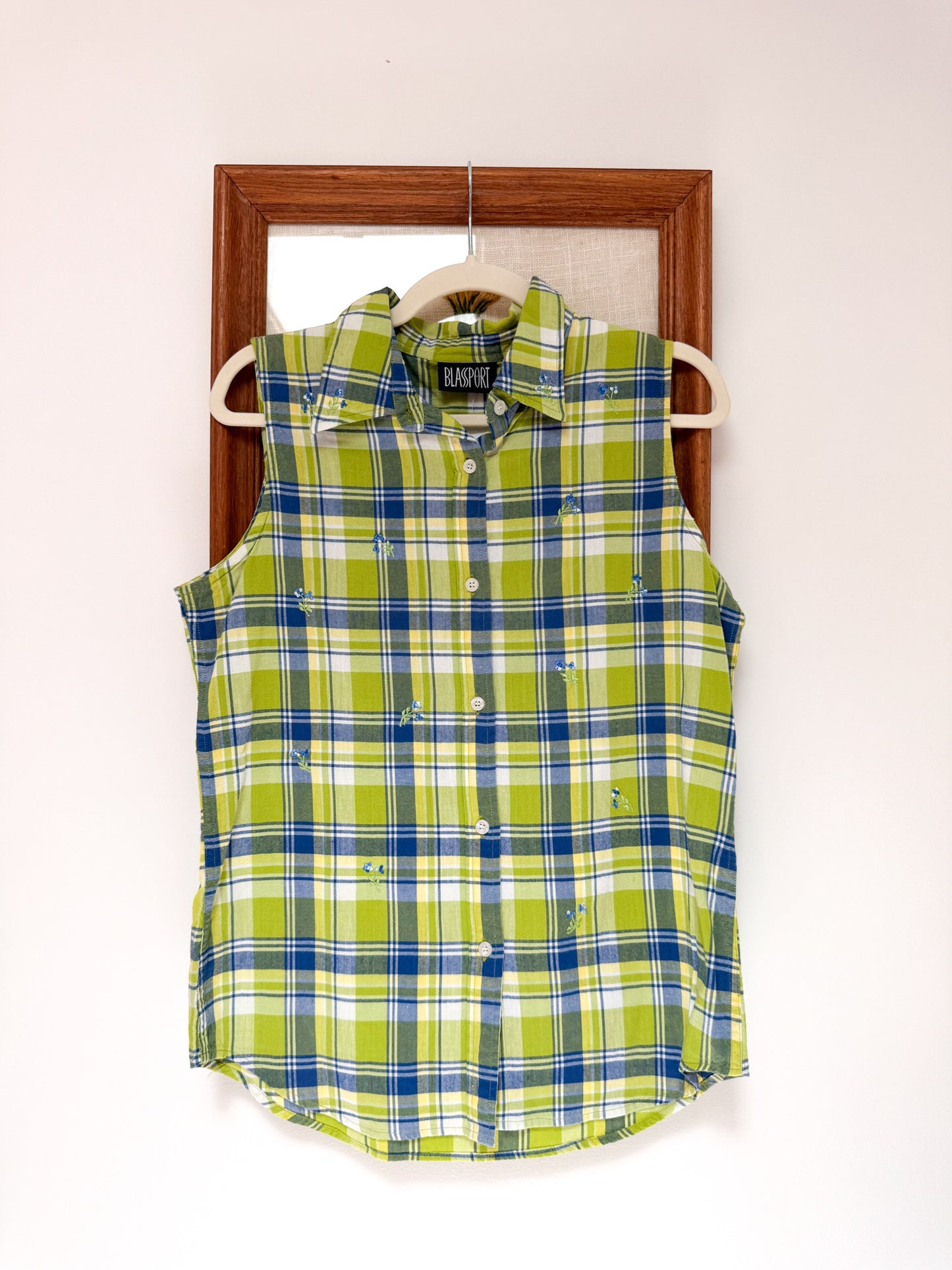 (M) Vtg Plaid top