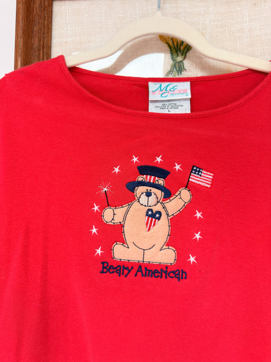 (L) Vtg american tee
