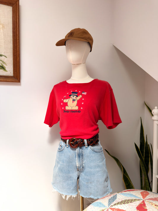 (L) Vtg american tee