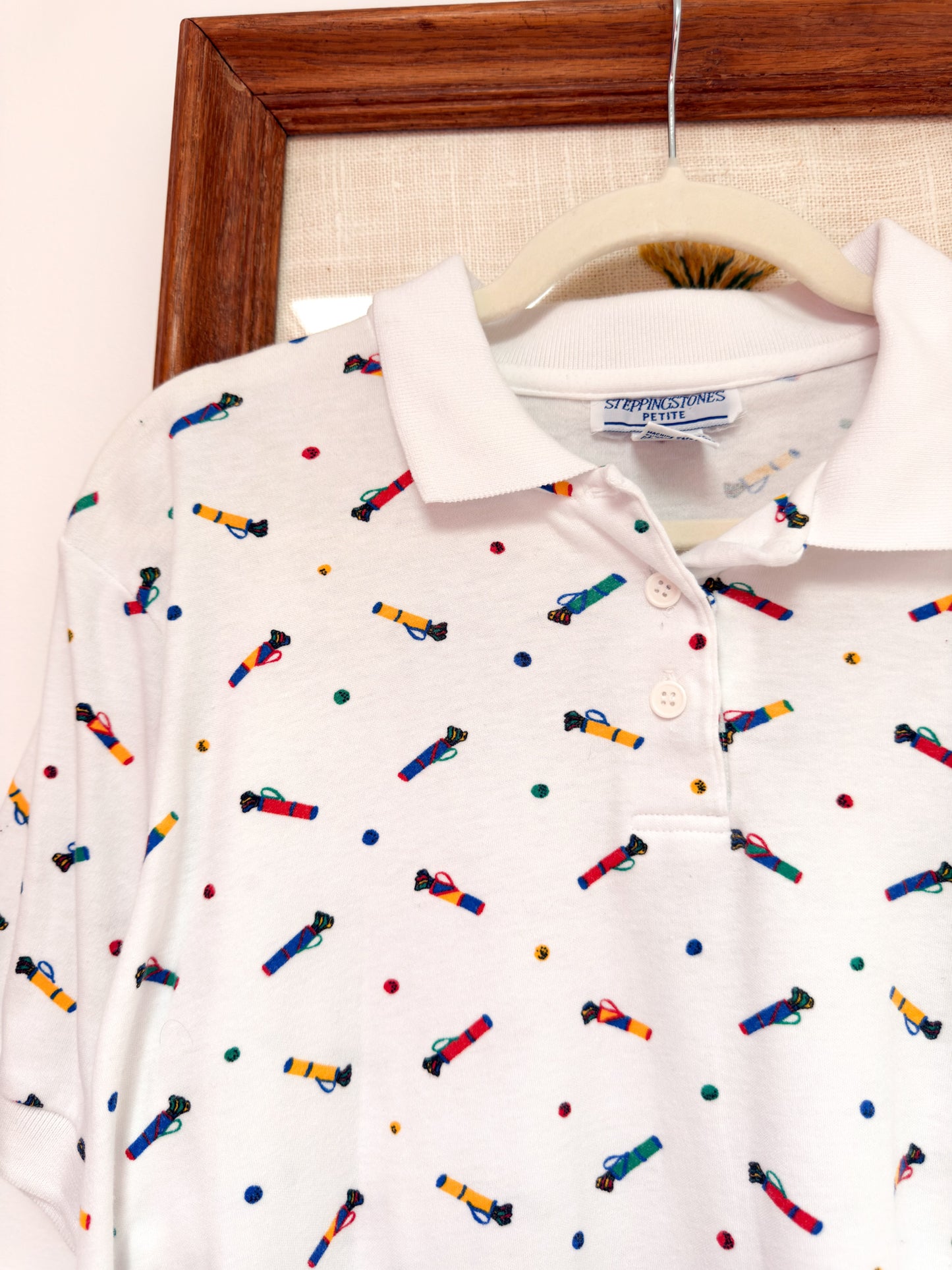 (L) Vtg Golf polo