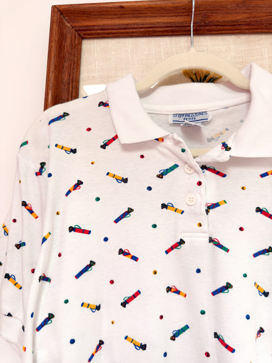 (L) Vtg Golf polo