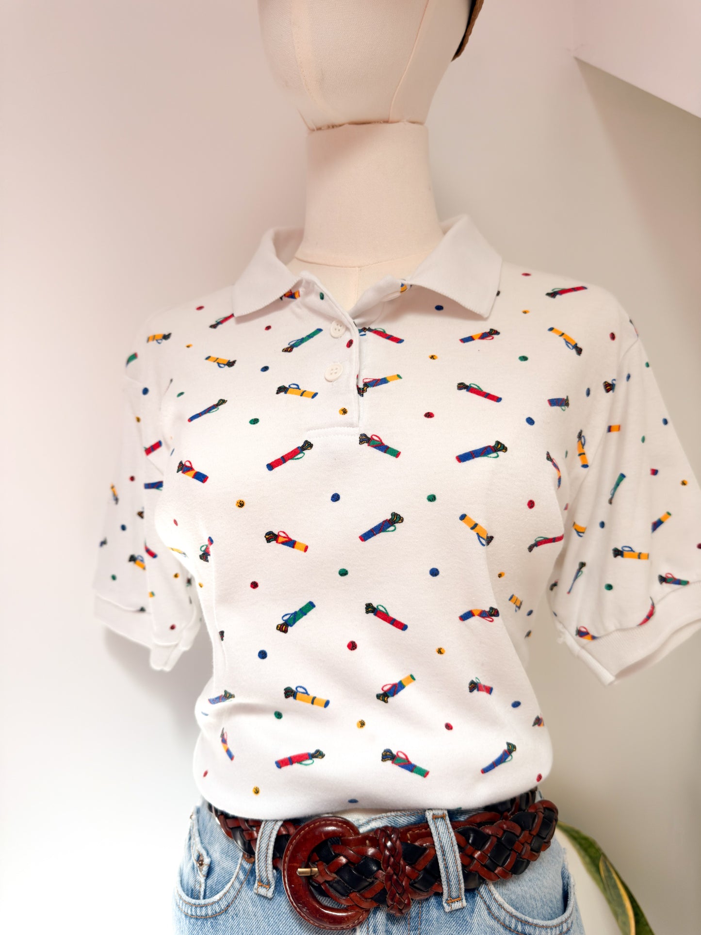 (L) Vtg Golf polo
