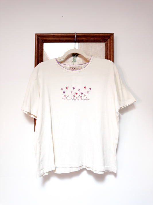 (L) Vtg butterfly tee