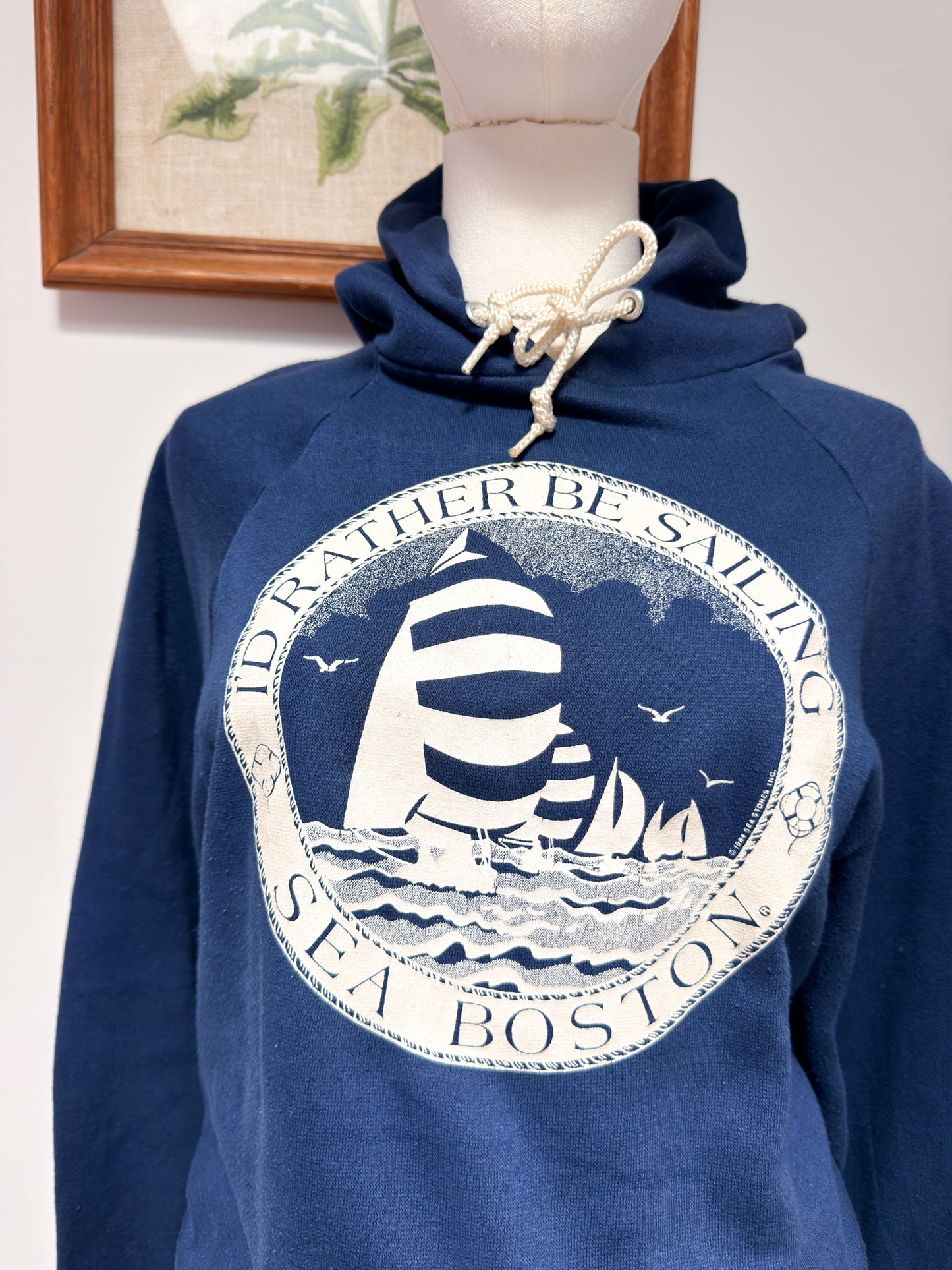 (M) Vtg Sail Boston hoodie