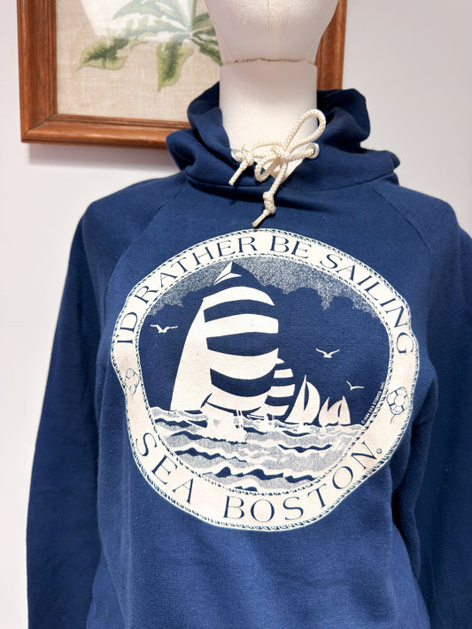 (M) Vtg Sail Boston hoodie