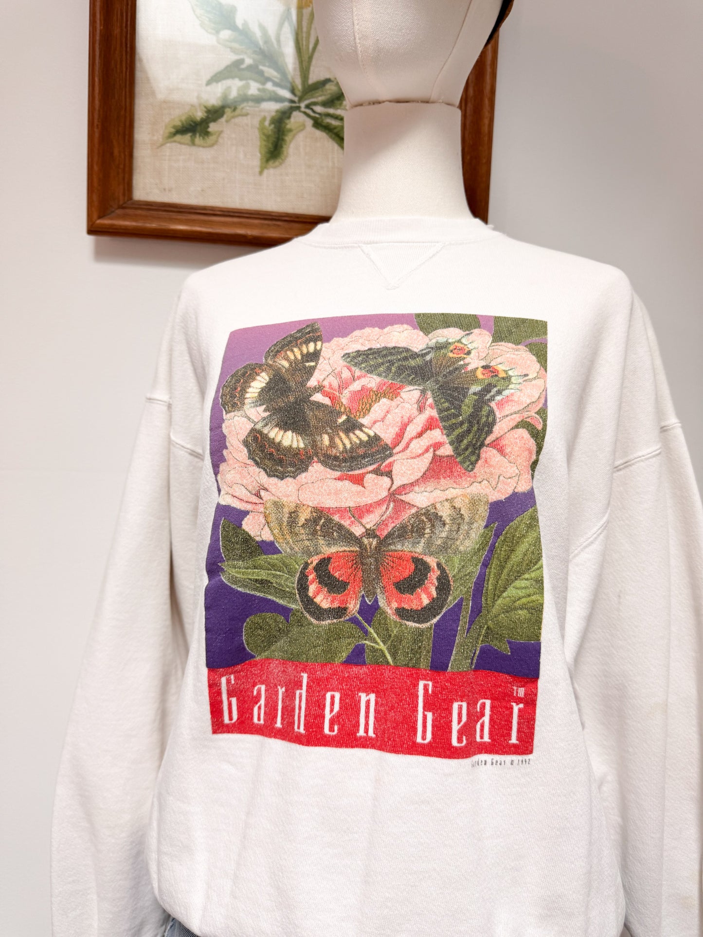(L) Vtg Garden gear crewneck