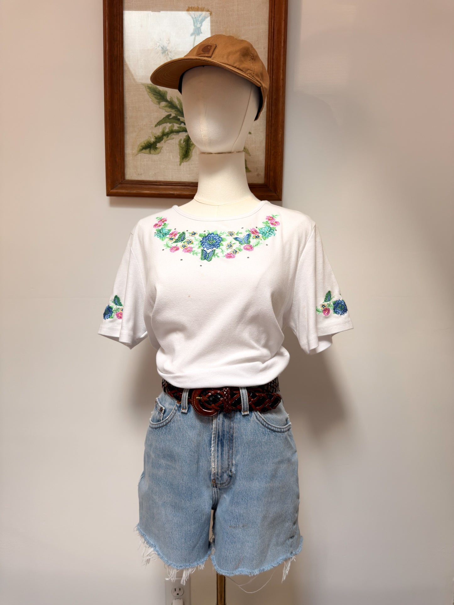 (M) Vtg butterfly tee