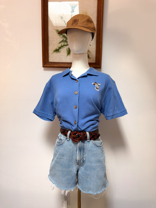 (L) Vtg Disney golf polo