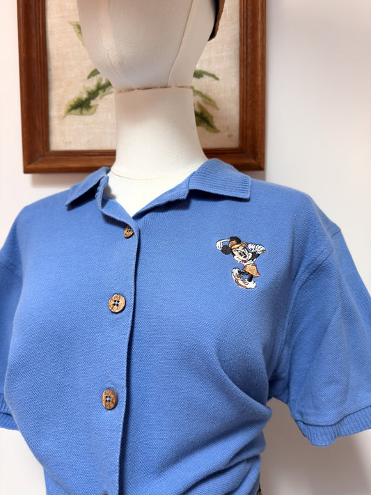 (L) Vtg Disney golf polo