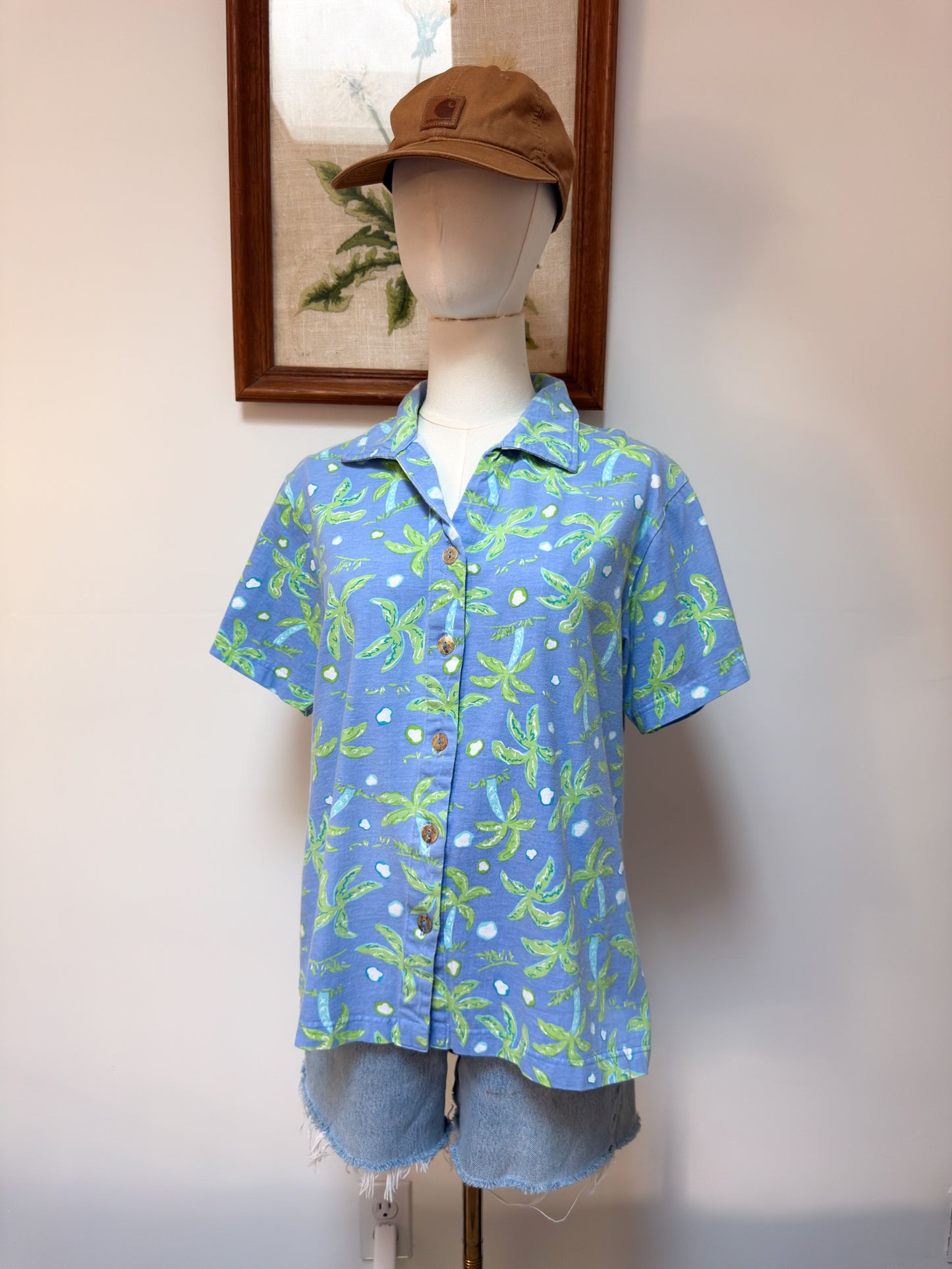 (M) Vtg palm tree top