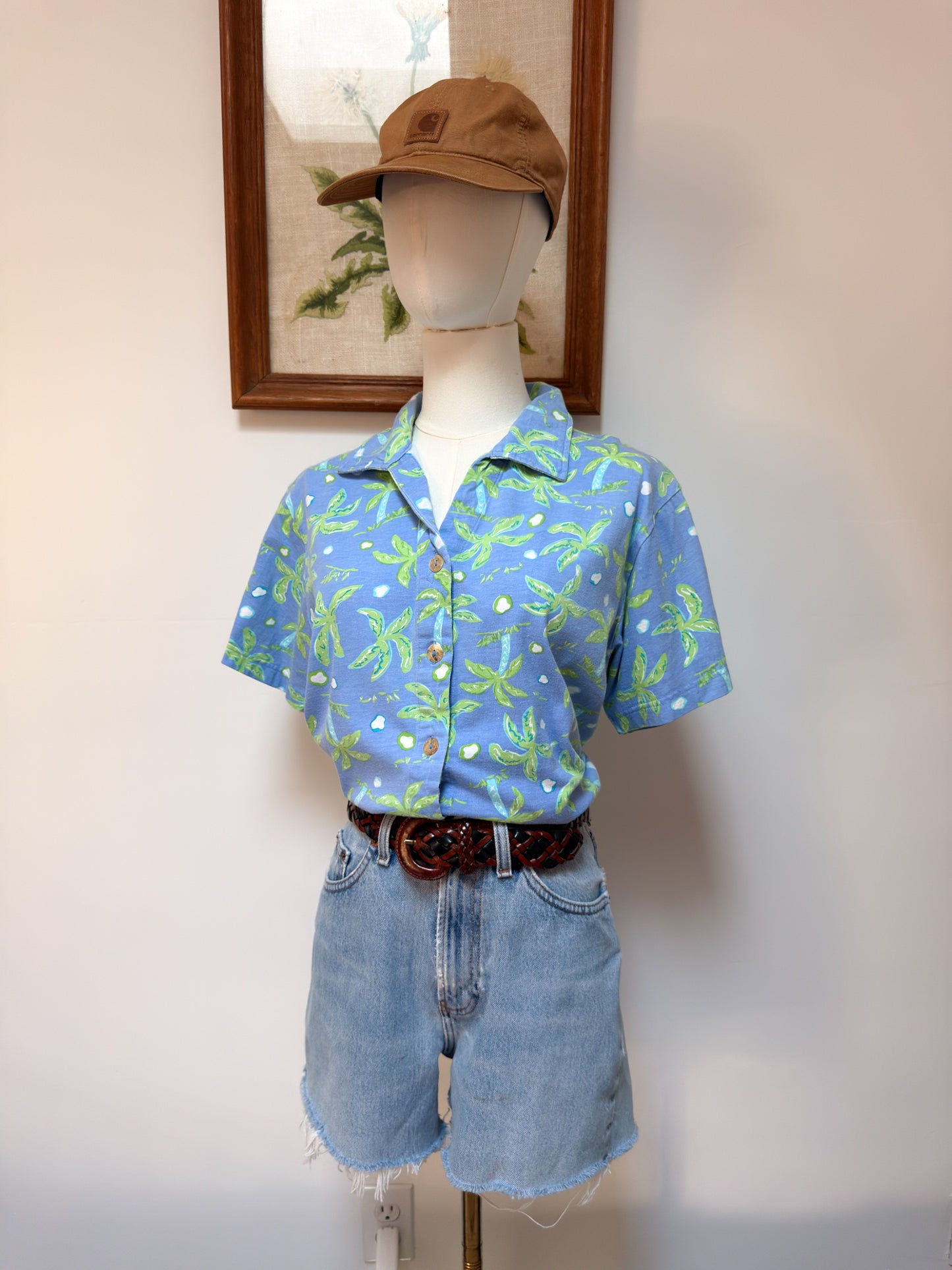 (M) Vtg palm tree top