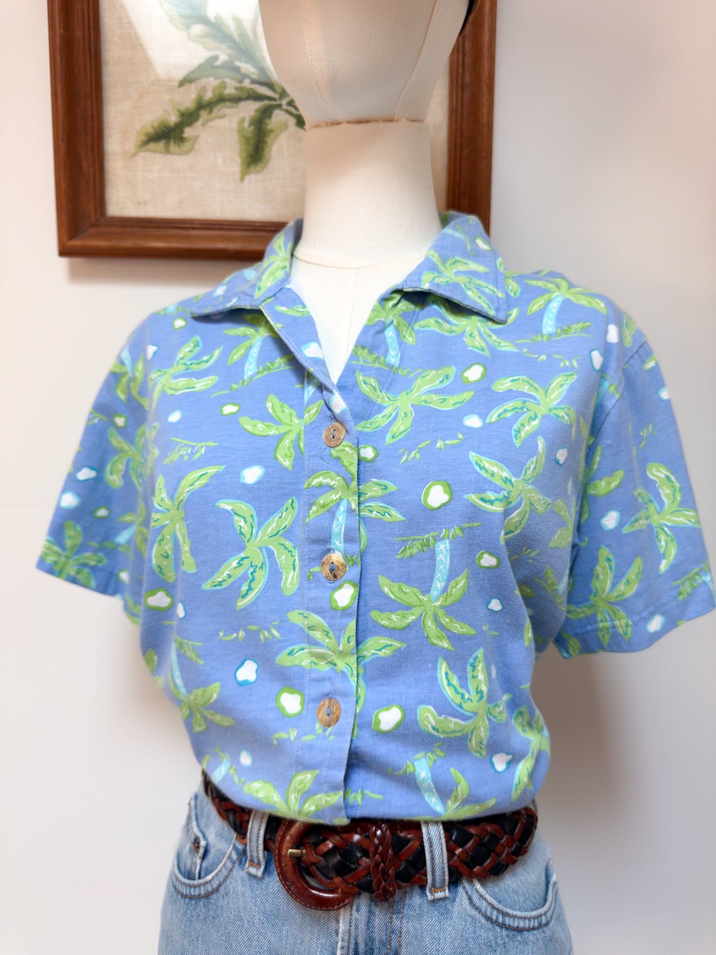 (M) Vtg palm tree top