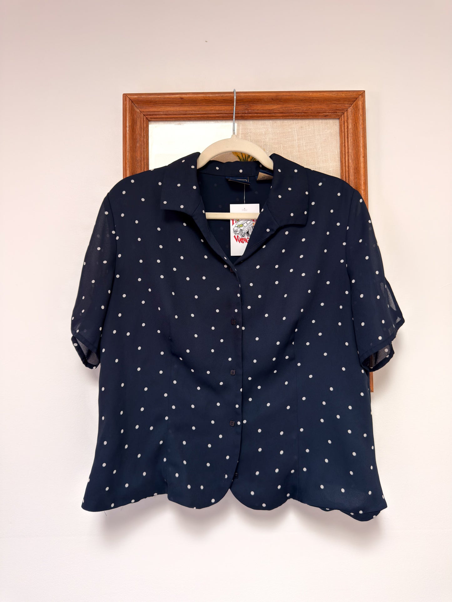 (M/L) Vtg Polka top top