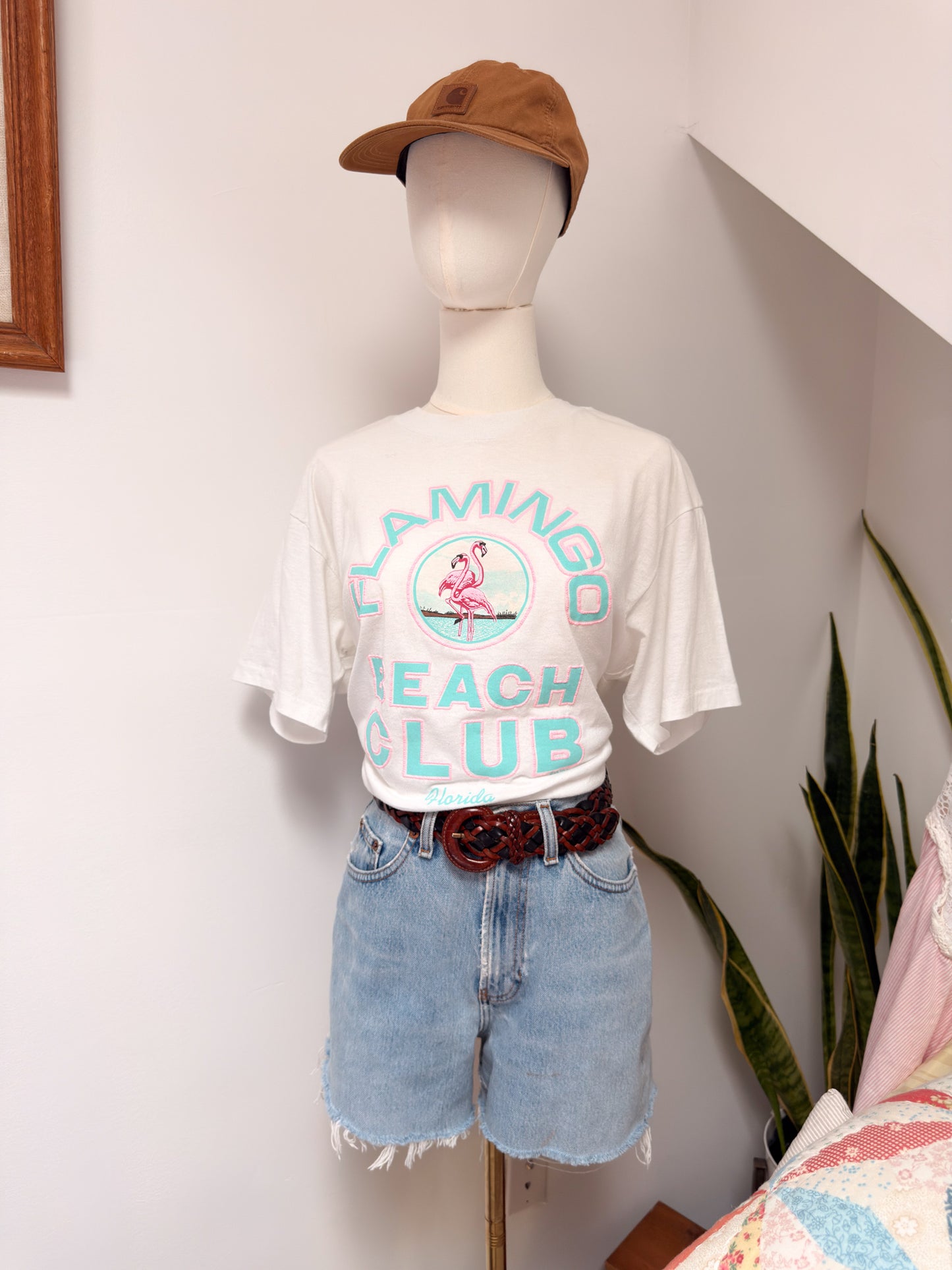 (L) Vtg Flamingo tee
