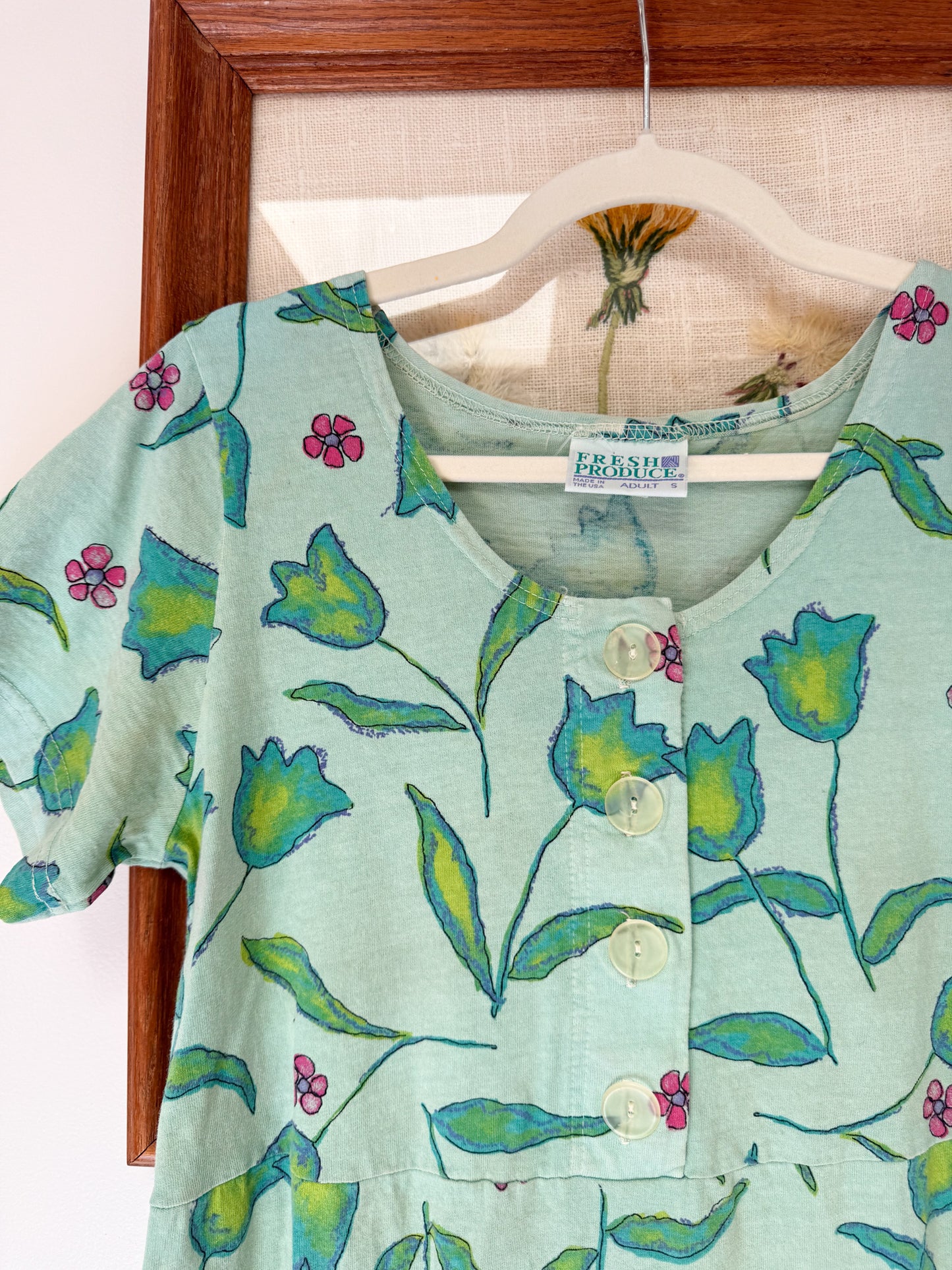 (S) Vtg Fresh Produce dress