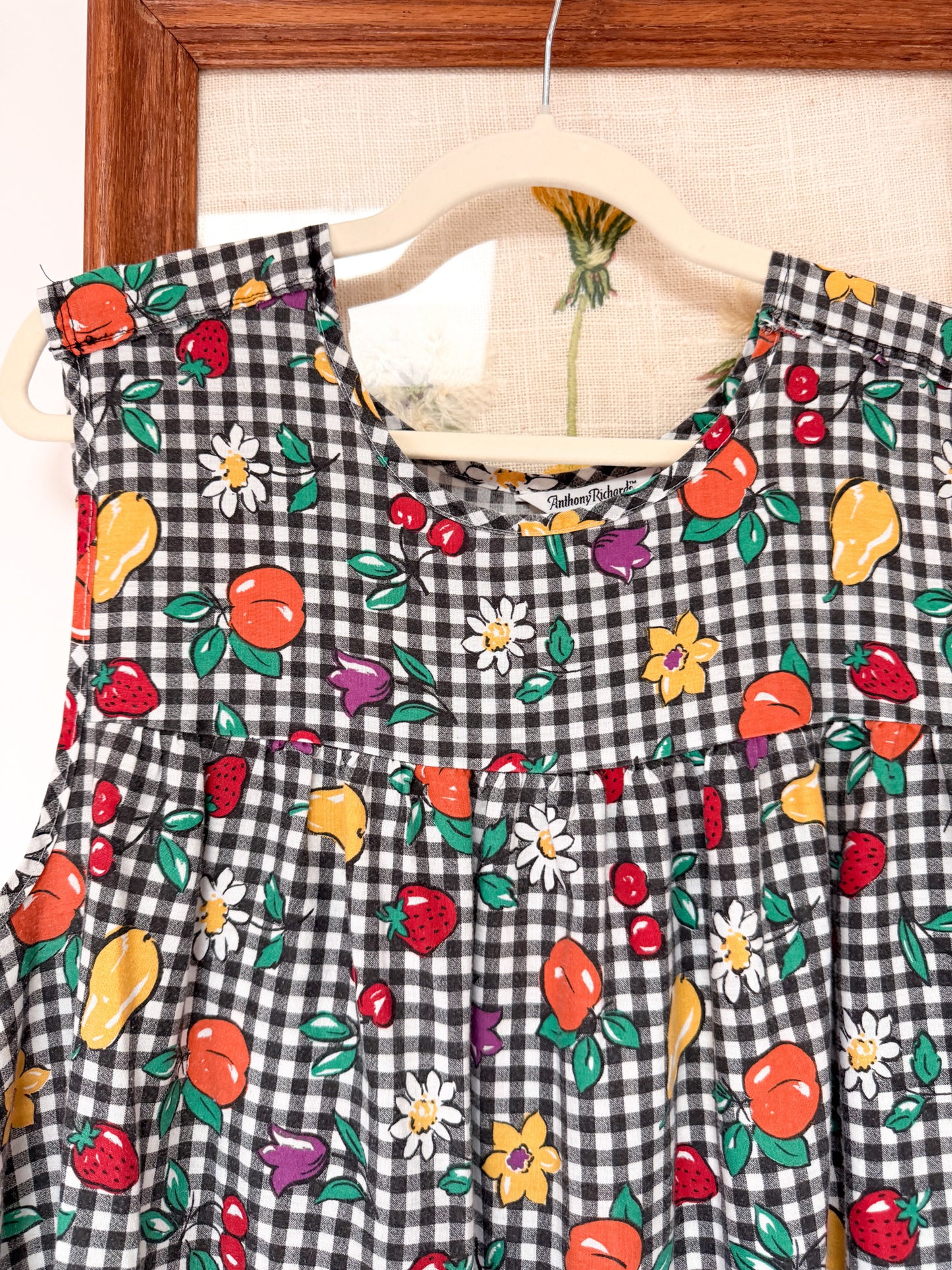 (L/XL) Vtg fruit house dress
