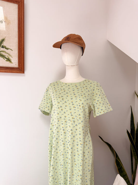 (M) Vtg floral maxi dress