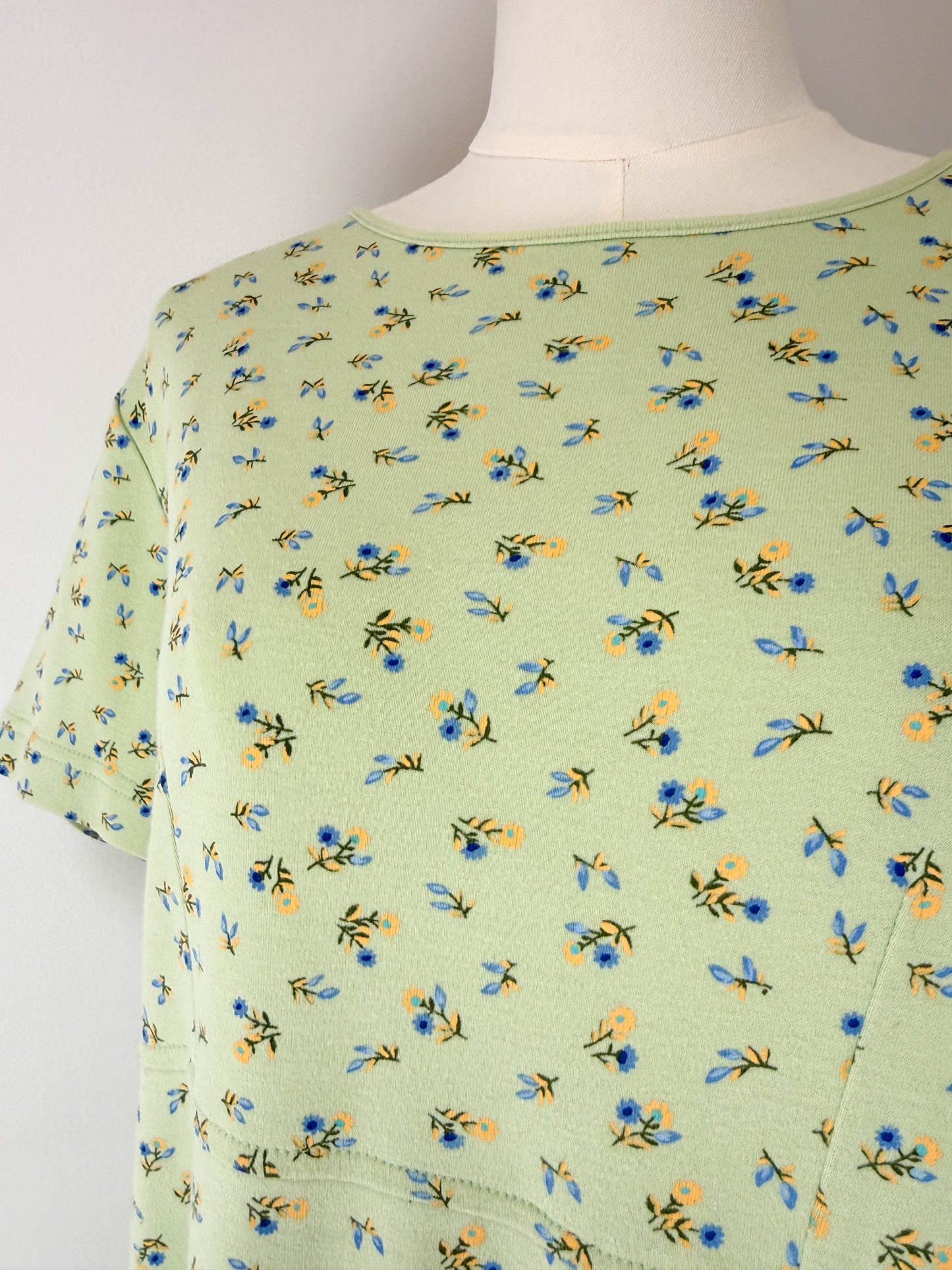 (M) Vtg floral maxi dress