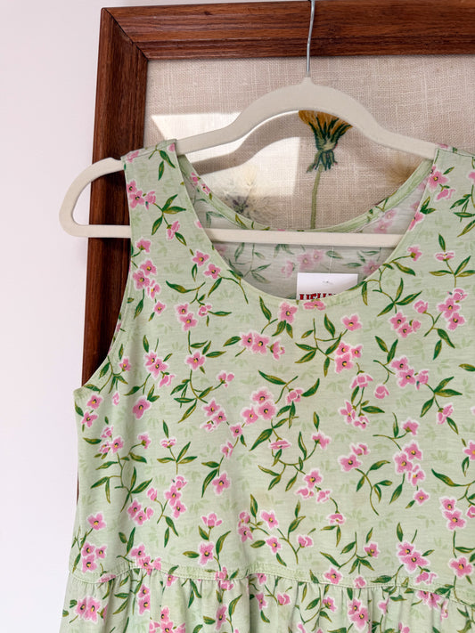 (S/M) Vtg floral dress