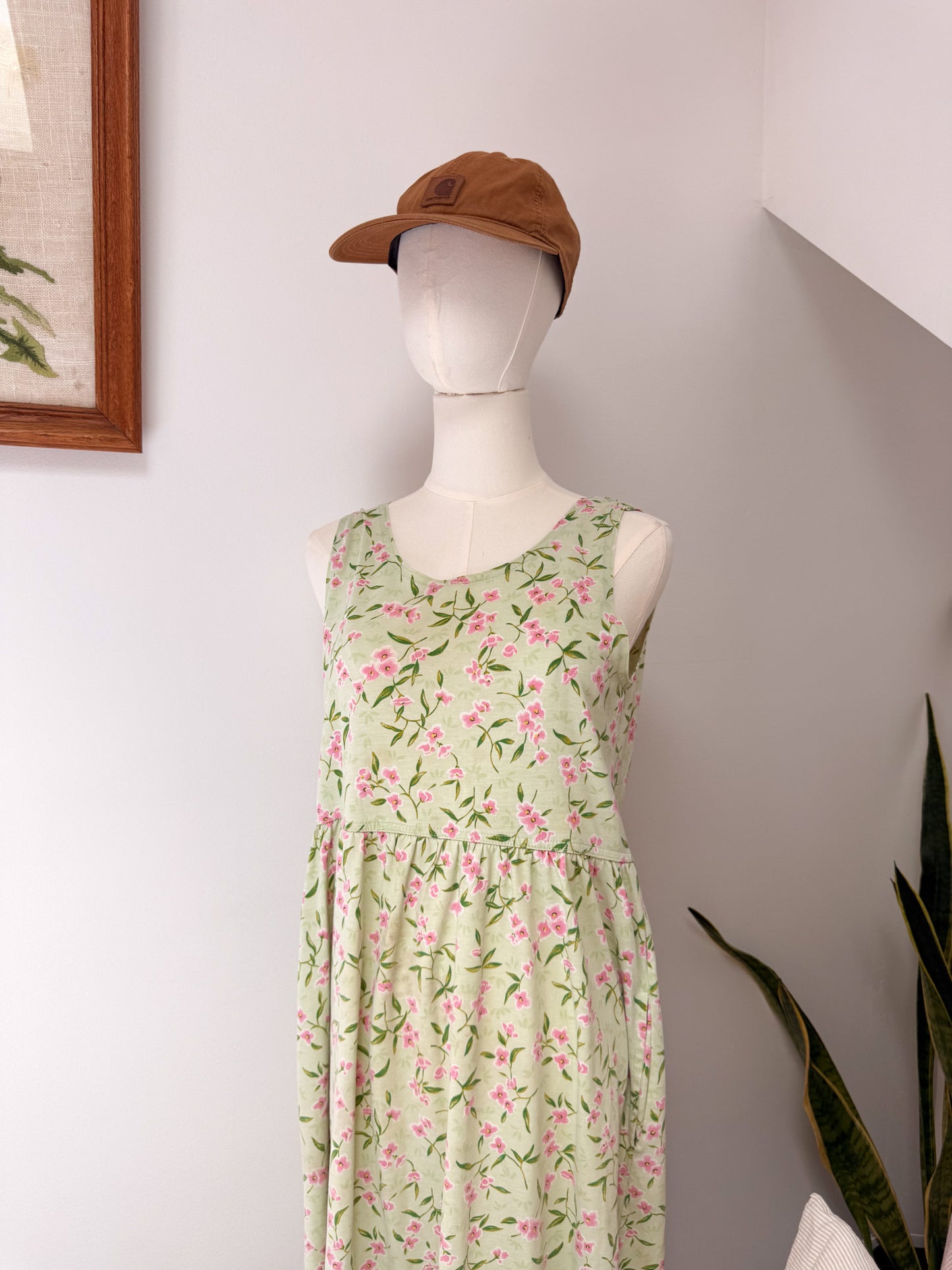 (S/M) Vtg floral dress