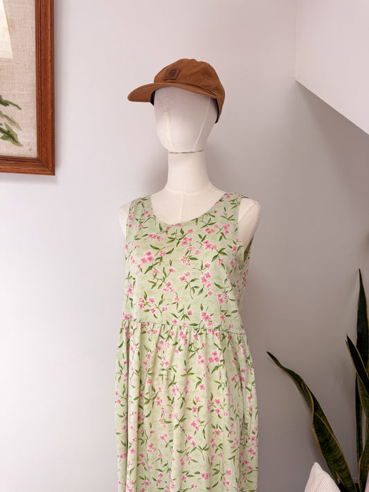 (S/M) Vtg floral dress