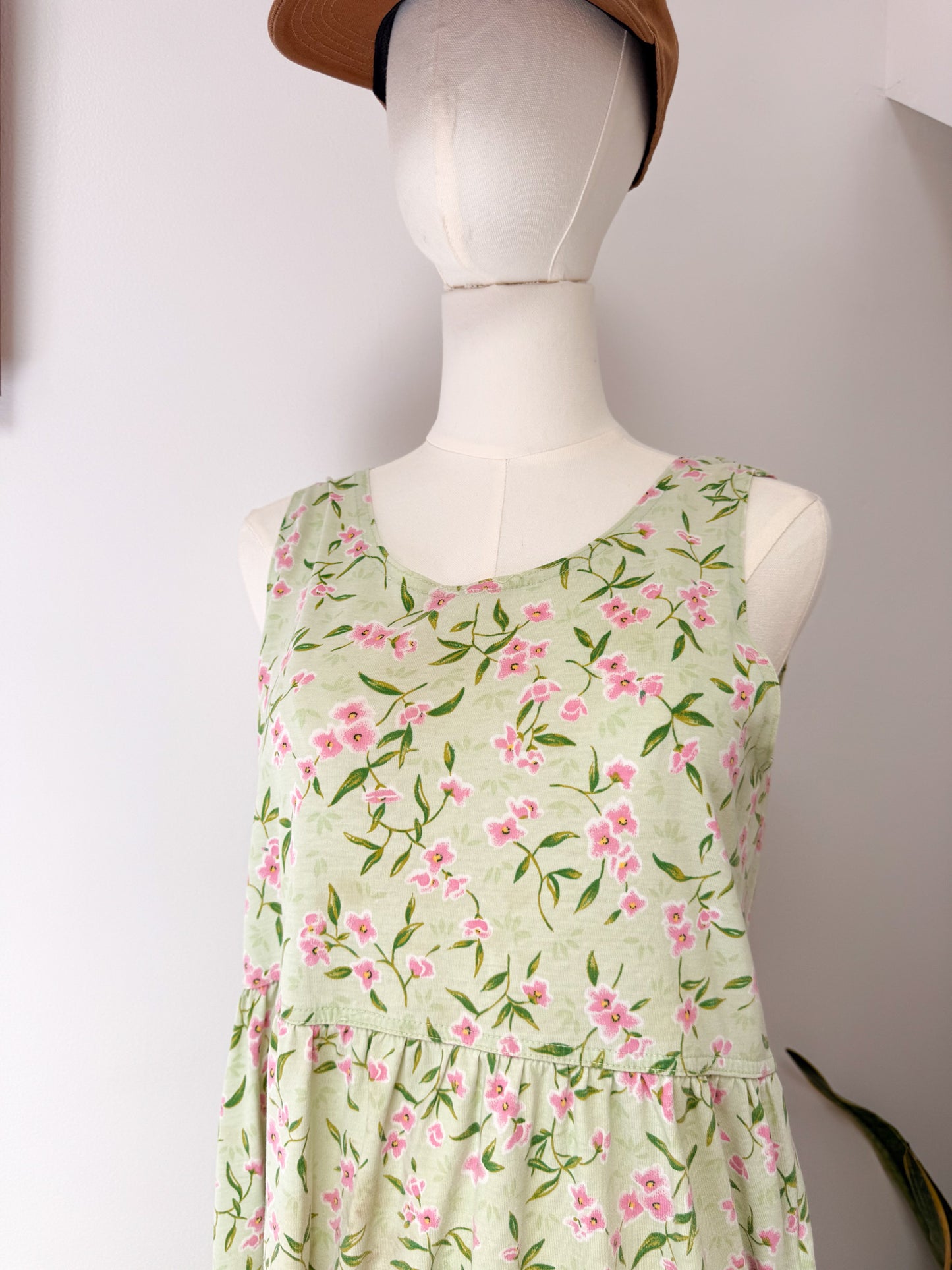 (S/M) Vtg floral dress